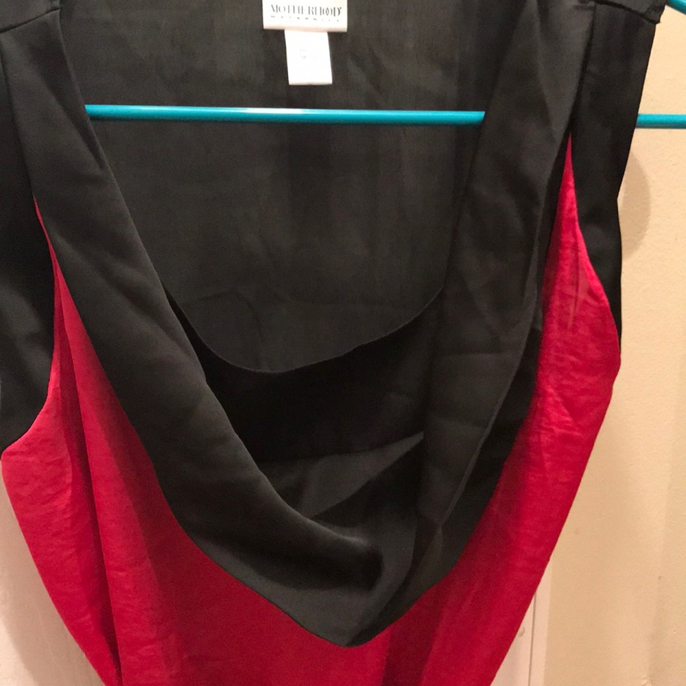 EUC Motherhood Maternity Fuschia/Black Top - Picture 2 of 5
